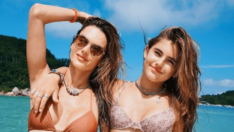 Alessandra Ambrosio’nun kızıyla verdiği pozlar sosyal medyada beğeni topladı