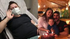 Anne ve karnındaki 8 aylık bebeğini corona ayırdı