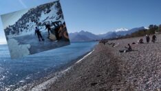 Burası Antalya… Hem karla mücadele hem deniz keyfi