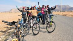 Derikli kadınlardan, ‘Rüzgarı hisset’ bisiklet turu