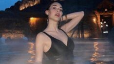 Dilan Çiçek Deniz eksi 11 derecede havuza girdi