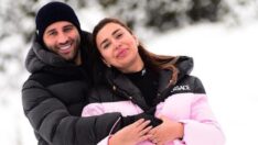 Ebru Şancı evine gitmeye çalışırken karda kaldı