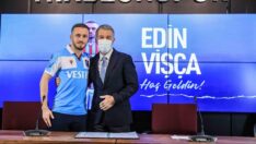 Edin Visca’nın imza töreninde forma pazarlığı