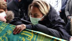 En zor veda… Ece Erken eşinin tabutuna sarıldı, gözyaşlarına boğuldu