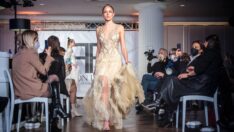 Maskeli, aşılı Frankfurt Moda Haftası