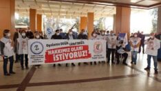 Sağlık meslek örgütlerinden ‘hakkımızı istiyoruz’ eylemi