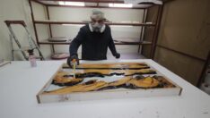 Sanayide kullanılan epoksiyi sanata dönüştürüyor