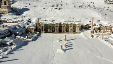 ‘Aşkların ve imparatorların şehri’ bembeyaz