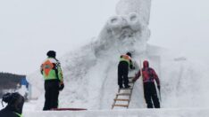 Atatürk’ün Kocatepe’den dürbünlü bakışını kara işliyorlar