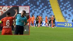Adanaspor-Eyüpspor maçının hakemi Reşat Onur Çoşkunses’ten yanlış kırmızı kart!