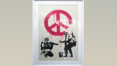 Banksy eseri, Kiev Çocuk Hastanesi’ne bağış için rekor fiyata satıldı