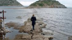 Bodrum’da sular çekildi tarihi kral yolu ortaya çıktı