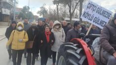 Denizli’de çiftçi ve minibüsçüler eylem yaptı