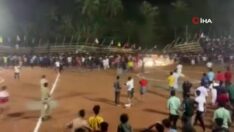 Hindistan’da tribün çöktü, yüzlerce yaralı…
