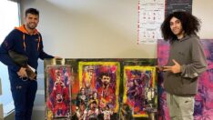 Türk sanatçı Ersan Kay’dan Pique ve Daniel Alves’e özel tablolar