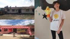 30 yıldır ahır olarak kullanılan eski köy okulunu bilim ve sanat yuvasına dönüştürdü