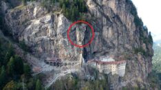 360 tonluk kaya sabitlendi… Sümela’da kapılar açılıyor