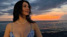 Burcu Özberk Bali’de tatilde
