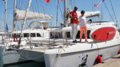 Deniz sevdalısı çift, katamaranla dünya turuna çıktı