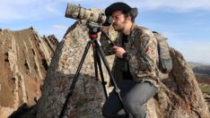 İnat etti keçilerin peşine düştü! Hepsini bir arada görüntüledi