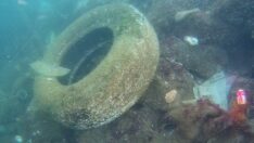 Kartal’da denizdeki kirlilik fotoğraflara yansıdı