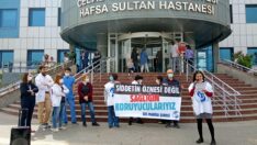 Sağlıkçıların tepkisi devam ediyor…