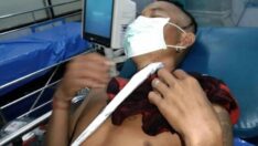 Şaşkına çeviren olay: Turistin boynuna zargana saplandı