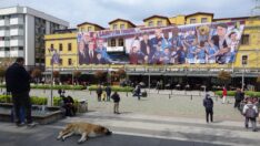 Trabzonspor taraftarlarından dev afiş