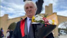 62 yaşında hukuk fakültesini bitirdi