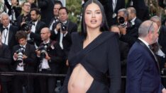 Adriana Lima Cannes kırmızı halısında