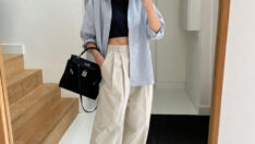 Denim pantolonlar rafa baggy kumaş pantolonlar meydana!