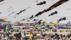 Fransa’da yüzlerce uçurtma havalandı