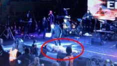 Gülben Ergen sahnede bayıldı