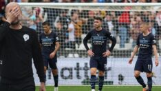 Manchester City’ye West Ham United’dan çelme: 2-2