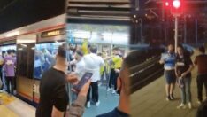 Marmaray’da Fenerbahçe-Trabzonspor taraftarı kavga etti