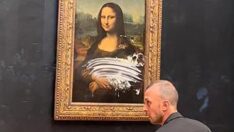 Mona Lisa tablosuna pastalı saldırı: O anlar gündem oldu