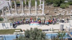 Bisikletçiler önce teori çalıştı sonra sürüş keyfi yaptı