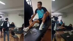 Botafogo taraftarları antrenman tesisi bastı