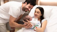 Hande Soral ve İsmail Demirci’den ilk aile pozu