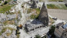Kapadokya’da yıkım tekrar başladı