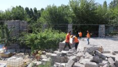 Tarihi su değirmeni buğday öğütecek