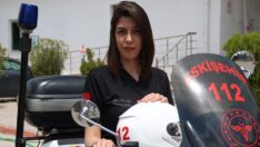 Türkiye’nin tek motosikletli kadın ATT’si Sabiha… Vakalara 3 dakikada ulaşıyor