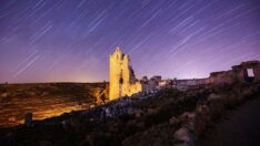 Zerzevan Kalesi yıldızlar altında fotoğraflandı