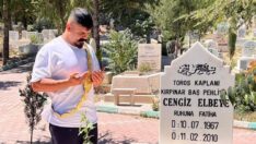 Başpehlivan Şimşek, Cengiz Elbeye’nin mezarını ziyaret etti