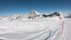 Buzullar eridi, İtalya-İsviçre sınırı kaydı