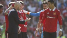 Cristiano Ronaldo devre arasında stadı terk etti