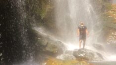 Dağcıların Kaval Şelalesi keyfi