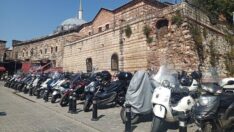 Eminönü Meydanı motosiklet parkına döndü