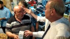 Esnaf, elektrik faturasını gösterip CHP’li vekillere dert yandı