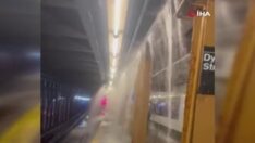 New York’ta metro istasyonlarını su bastı